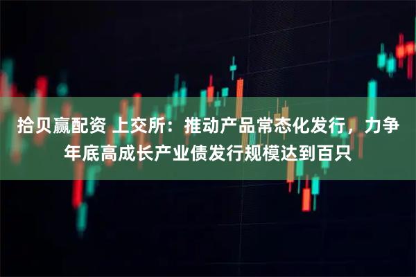 拾贝赢配资 上交所：推动产品常态化发行，力争年底高成长产业债发行规模达到百只